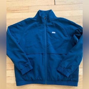Figs Sydney scrub jacket - deep reef
